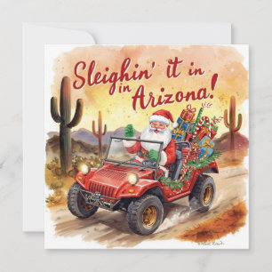 Carte de vœux de Noël en Arizona dans le désert