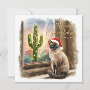 Carte de vœux de Noël en Arizona dans le désert