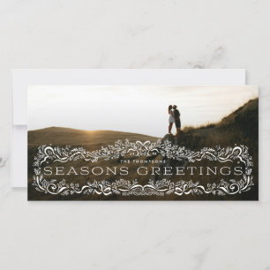 Carte de vœux de Noël encadrée Holly Framed Season