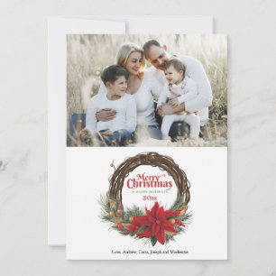Carte de vœux de Noël et Joyeuses Fêtes