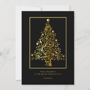 Carte de vœux de Noël étoilée