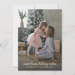 Carte de vœux de Noël familiale minimaliste modern