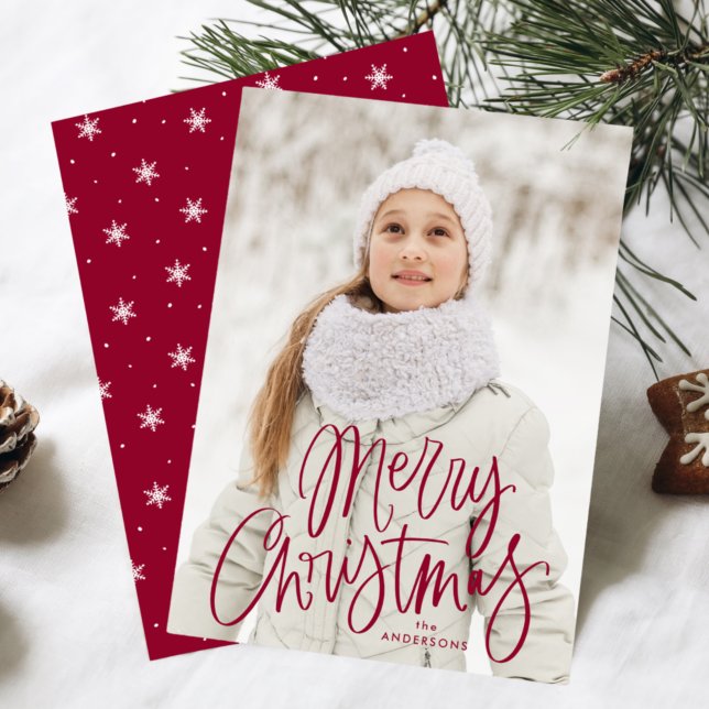 Carte de vœux de Noël fantaisiste à l'écriture Cra (Créateur téléchargé)