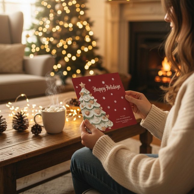 Carte de vœux de Noël fantaisiste en pain d'épices (Créateur téléchargé)