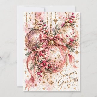 Carte de vœux de Noël festive personnalisée