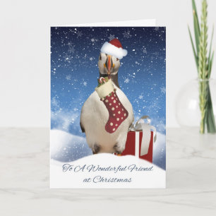Carte de voeux de Noël Friend Puffin