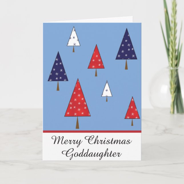 Carte de voeux de Noël Godgirl (Devant)