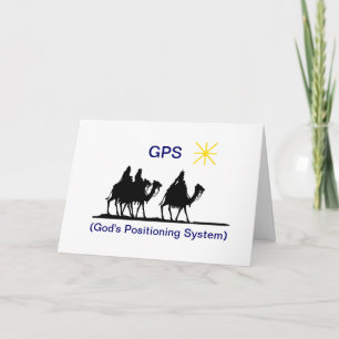 Carte de voeux de Noël GPS