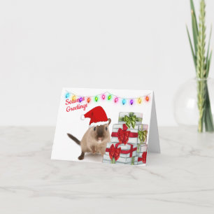 Carte de voeux de Noël Hamster