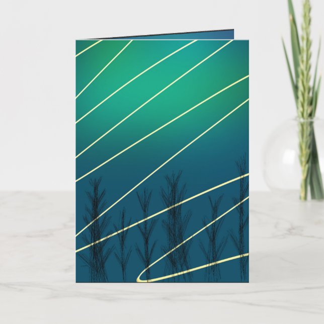 Carte de vœux de Noël hivernale (Devant)