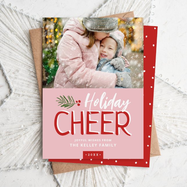 Carte de vœux de Noël Holiday Cheer (Créateur téléchargé)