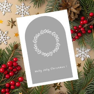 Carte de vœux de Noël Holly Jolly