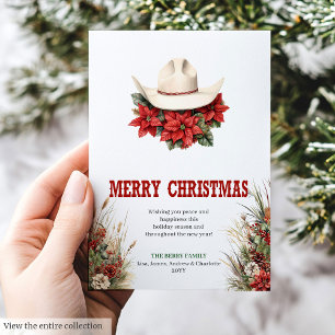Carte de vœux de Noël imprimable avec chapeau de c