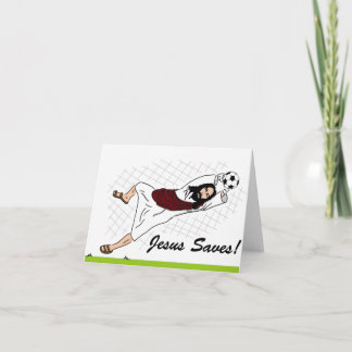 Carte de vœux de Noël 'Jésus Sauve !'