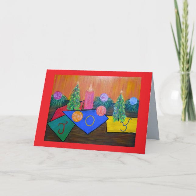 Carte de vœux de Noël Joie de Noël (Devant)