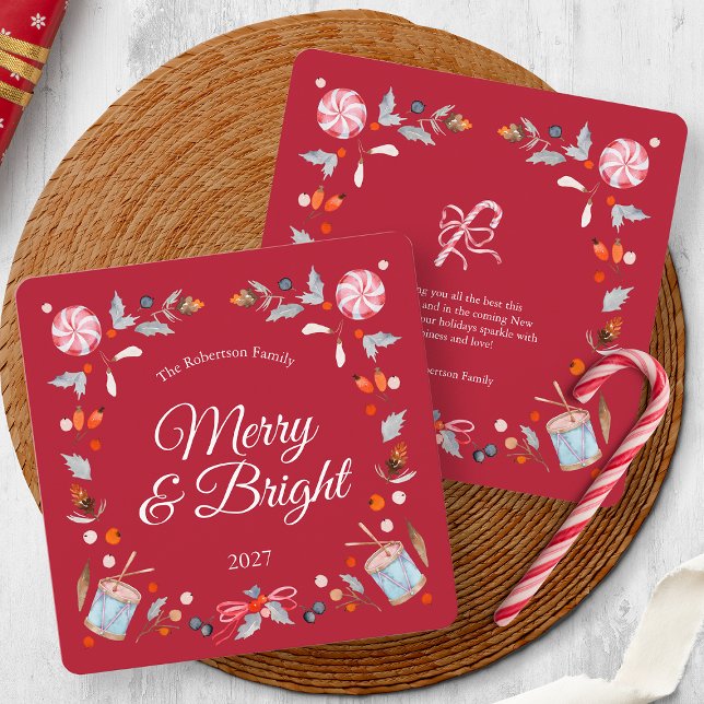 Carte de vœux de Noël Joyeuse et Lumineuse (Créateur téléchargé)