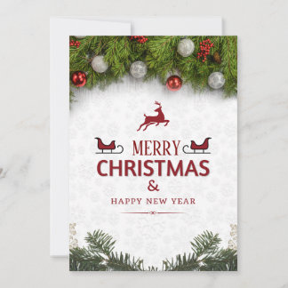 Carte de vœux de Noël joyeux