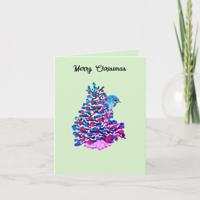 Carte de vœux de Noël : Joyeux (Devant)