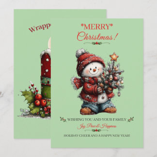 Carte de vœux de Noël joyeux