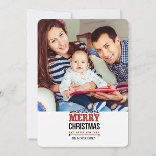 Carte de vœux de Noël Joyeux Noël Photo