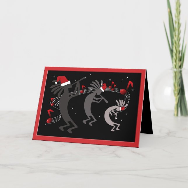 Carte de voeux de Noël Kokopelli (Devant)