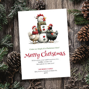 Carte de vœux de Noël minimaliste et fantaisiste a