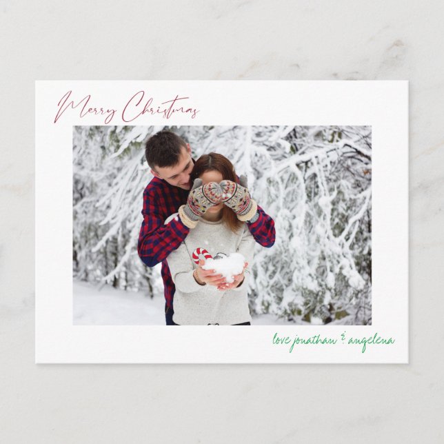 Carte de vœux de Noël minimaliste moderne (Devant)