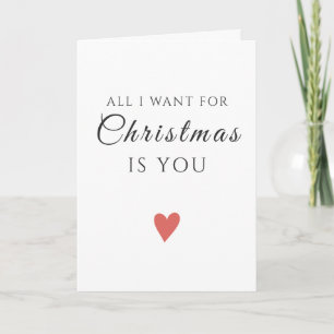 Carte de vœux de Noël moderne je vous veux