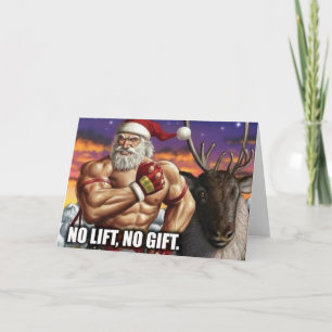 Carte de voeux de Noël - Motivation de gym