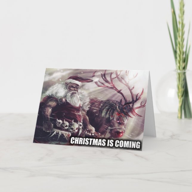 Carte de voeux de Noël - Motivation de gym (Devant)