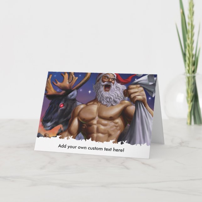 Carte de voeux de Noël - Motivation de gym (Devant)