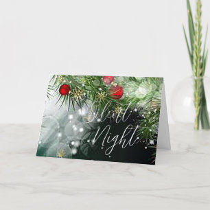 Carte de vœux de Noël Nuit silencieuse