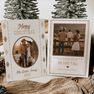 Carte de vœux de Noël occidentale pour photo de fa