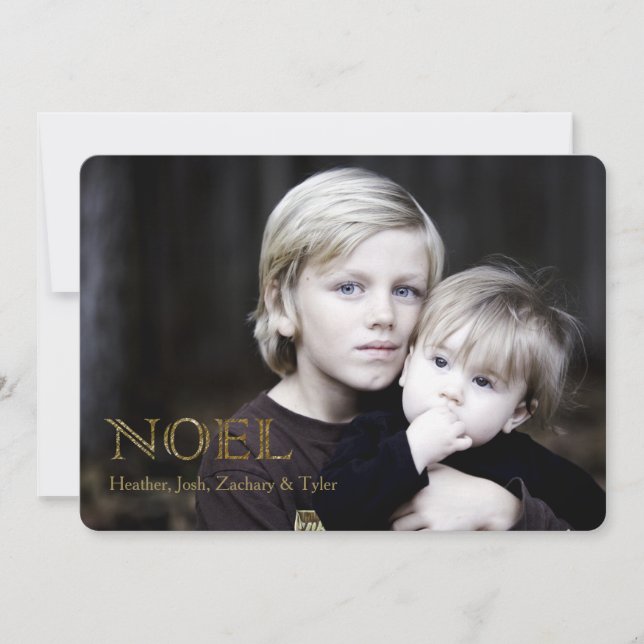 Carte de voeux de Noel (Or) (Devant)