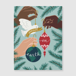 Carte de voeux de Noël Paix sur Terre