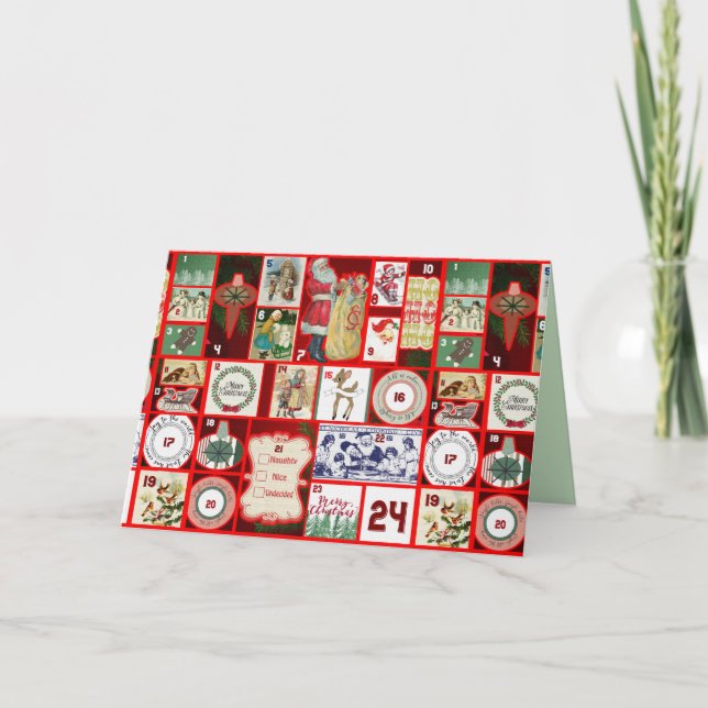 carte de vœux de Noël passé (Devant)