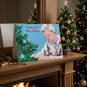 Carte de vœux de Noël peinte à la main par NANNY/G