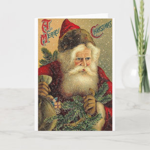 Carte de voeux de Noël Père Noël de Victoria