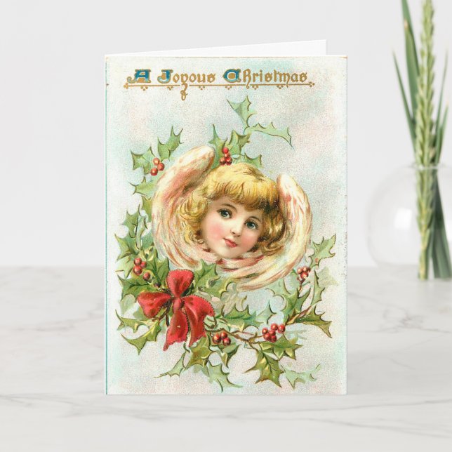 Carte de voeux de Noël personnalisée Angel (Devant)