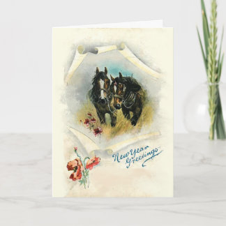 Carte de voeux de Noël personnalisée pour les chev