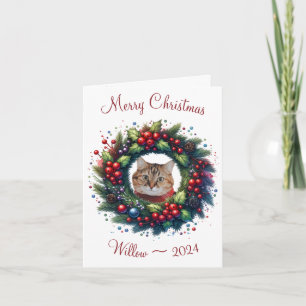 Carte de voeux de Noël personnalisée pour les féli