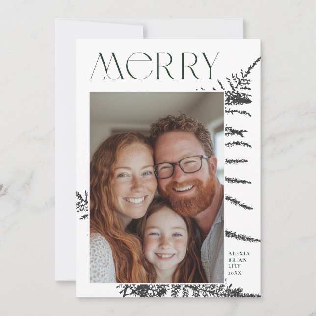 Carte de vœux de Noël photo (Devant)
