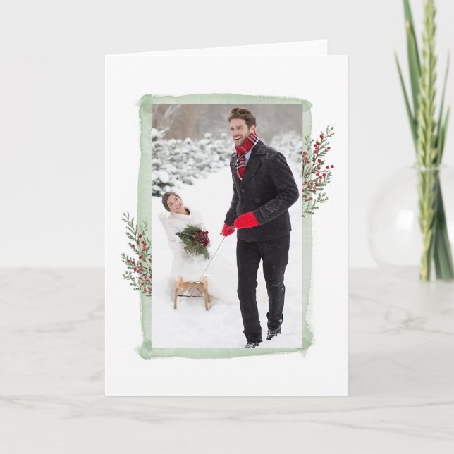 Carte de vœux de Noël photo (Devant)