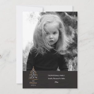 Carte de vœux de Noël photo Esprit de Noël