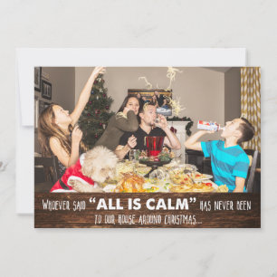 Carte de vœux de Noël photo humour drôle