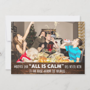 Carte de vœux de Noël photo humour drôle