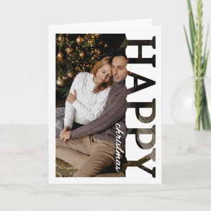 Carte de vœux de Noël photo Joyeuses Fêtes Moder