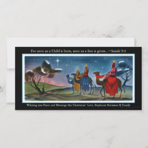 Carte de voeux de Noël Plat pour les voyageurs col