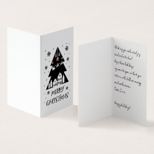 Carte de voeux de Noël pliable personnalisable