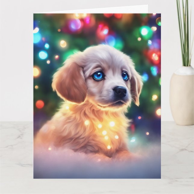 Carte de voeux de Noël pliée (Devant)